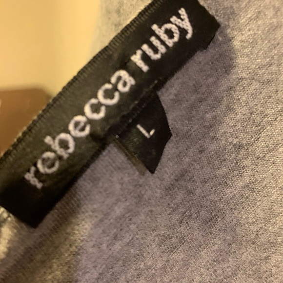 Rebecca Ruby Gray Wrap Dress - Picture 3 of 3